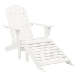VidaXL 40859 outdoor chair Terrace Padded seat Pinewood White