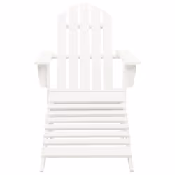 VidaXL 40859 outdoor chair Terrace Padded seat Pinewood White