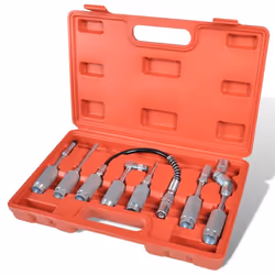7 Piece Lube Accessory Kit Lubing Hose Tip Assortment Tool