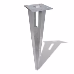 vidaXL Strive Post Supporter 2 Sets Anchor Garden Fence Rail Spike Pole Holder