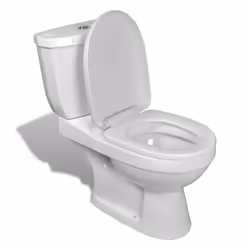 vidaXL Wall Hung Toilet With Cistern White Bathroom Soft Close Seat Bidet