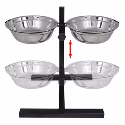 VidaXL Adjustable Diner Pet Dog Feeding Stand
