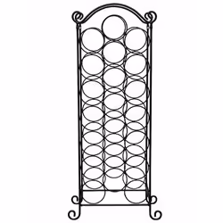 VidaXL 50206 wine rack Floor wine rack 21 bottle(s) Metal Black