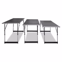 vidaXL 3x Pasting Tables Foldable Height Adjustable Home Furniture Desk Stand - Additional view 2