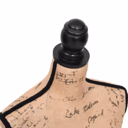 vidaXL Ladies Bust Display Bust Brown Black Jute Female Mannequin Display - Additional view 4