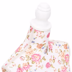 vidaXL Ladies Bust Display Mannequin Cotton White with Rose Tailor Cloth Model - Additional view 4