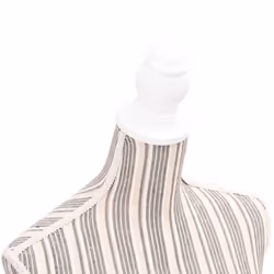 vidaXL Ladies Bust Display Mannequin Linen with Stripes Dressmaker Cloth Model - Additional view 4