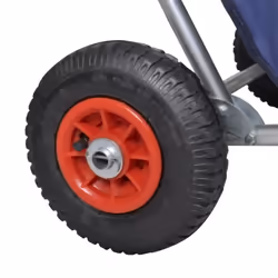 vidaXL Beach Trolley with Wheels Portable Foldable Blue Patio Pool Chair Cart - Additional view 4