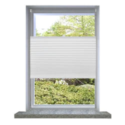 vidaXL Plisse Blind 80x125cm White Pleated Window Cover Shade Drape Sunscreen