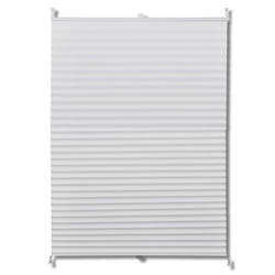 vidaXL Plisse Blind Pleated Roller Window Blind Window Sunscreen Curtain Shade - white, 80 x 200 cm