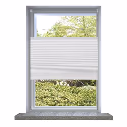 vidaXL Plisse Blind 110x100cm White Pleated Window Curtain Shade Sunscreen