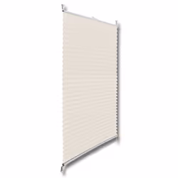 vidaXL Plisse Blind 70x125cm Cream Pleated Window Curtain Shade Sunscreen