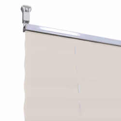 vidaXL Plisse Blind 70x125cm Cream Pleated Window Curtain Shade Sunscreen - Additional view 4