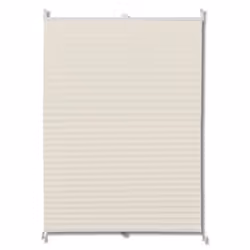 vidaXL Plisse Blind Pleated Roller Window Blind Window Sunscreen Curtain Shade - cream, 100 x 200 cm