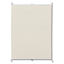 vidaXL Plisse Blind Pleated Roller Window Blind Window Sunscreen Curtain Shade - cream, 100 x 200 cm