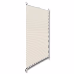 vidaXL Plisse Blind Pleated Roller Window Blind Window Sunscreen Curtain Shade - cream, 110 x 100 cm