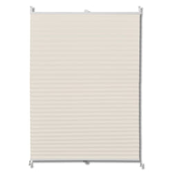 vidaXL Plisse Blind Pleated Roller Window Blind Window Sunscreen Curtain Shade - cream, 110 x 125 cm