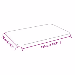 vidaXL Floor Mat For Laminate or Carpet 75x120cm Home Office Chair Seat Rug - Additional view 5