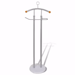 vidaXL Valet Stand Coat Shirt Organizer Metal Frame Coat Rack Hat Coat Stand