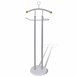 vidaXL Valet Stand Coat Shirt Organizer Metal Frame Coat Rack Hat Coat Stand