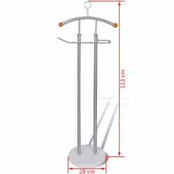 vidaXL Valet Stand Coat Shirt Organizer Metal Frame Coat Rack Hat Coat Stand - Additional view 4