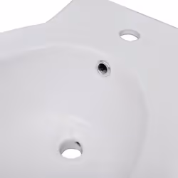 vidaXL Bidet Stand White Ceramic Round Bathroom Toilet Washing Sink Fixture - Additional view 4