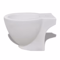 vidaXL Bidet Stand White Ceramic Round Bathroom Toilet Washing Sink Fixture - Additional view 5