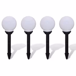 vidaXL 4x Outdoor Pathway Lamps LED 15 cm with Ground Spike Solar Path Light
