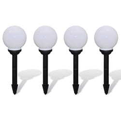 vidaXL 4x Outdoor Pathway Lamps LED 15 cm with Ground Spike Solar Path Light