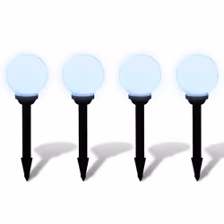 vidaXL 4x Outdoor Pathway Lamps LED 15 cm with Ground Spike Solar Path Light