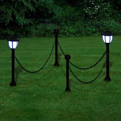 Chain Fence With Solar Lights | Solar Powered Chain Fence Lights
