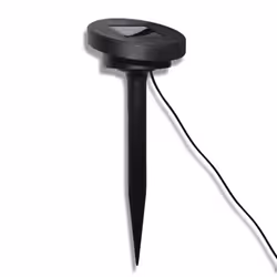 vidaXL 3x Solar Bowl LED Garden Lights with Spike Anchors & Solar Panel Lamp