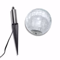vidaXL 3x Solar Bowl LED Garden Lights with Spike Anchors & Solar Panel Lamp - Additional view 5