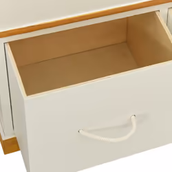 vidaXL Solid Paulownia Wood Storage Bench 100cm Entryway Trunk Seat Organiser - Additional view 6