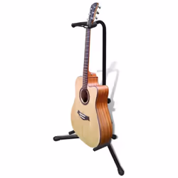Durable Telescopic Tripod Single Guitar Bass Floor Stand Adjustable Foldable