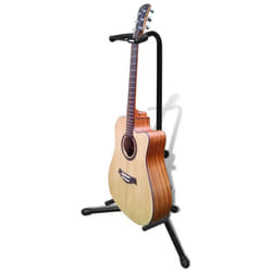 Durable Telescopic Tripod Single Guitar Bass Floor Stand Adjustable Foldable