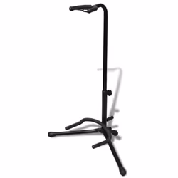Durable Telescopic Tripod Single Guitar Bass Floor Stand Adjustable Foldable