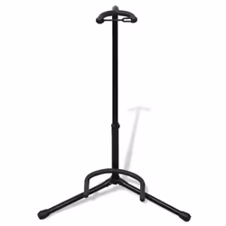 Durable Telescopic Tripod Single Guitar Bass Floor Stand Adjustable Foldable - Additional view 6