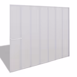 Shower Bath Screen Wall Door 7 Panels Foldable with Towel Rack 140 x 168 cm - Additional view 2