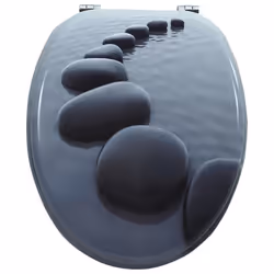 vidaXL WC Toilet Seat MDF Lid Stones Replacement - Additional view 10