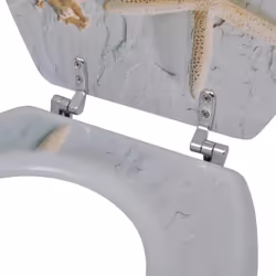 vidaXL WC Toilet Seat MDF Lid Starfish Bathroom Replacement WC Seat Toilet Lid - Additional view 5