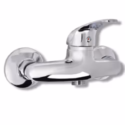 vidaXL Bath Shower Mixer Tap Kit Chrome Showerhead with Hook 1.5m Hose Fixture