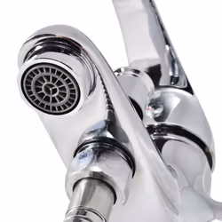 vidaXL Bath Shower Mixer Tap Kit Chrome Showerhead with Hook 1.4m Hose Fixture - Additional view 5