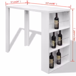 VidaXL 240820 kitchen/dining table - Additional view 6