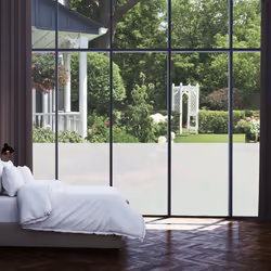 vidaXL Pure Frosted Privacy Window Film Window Treatment Milk Glass Adhesive - Additional view 4