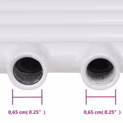 vidaXL Bathroom Heating Towel Rail Radiator Towel Holder Straight Multi Sizes - 500 x 764 mm - Additional view 6