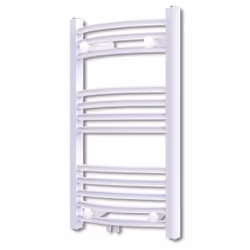 Bathroom Heating Towel Rail Radiator Towel Rack Holder Curve 500 x 764 mm