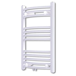 Bathroom Heating Towel Rail Radiator Towel Rack Holder Curve 500 x 764 mm