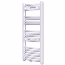 Bathroom Heating Towel Rail Radiator Heater Towel Rack Holder Curve 600x1160 mm