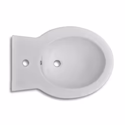 vidaXL Stand Toilet & Bidet Set White Ceramic Bathroom WC Furniture Fixture - Additional view 10